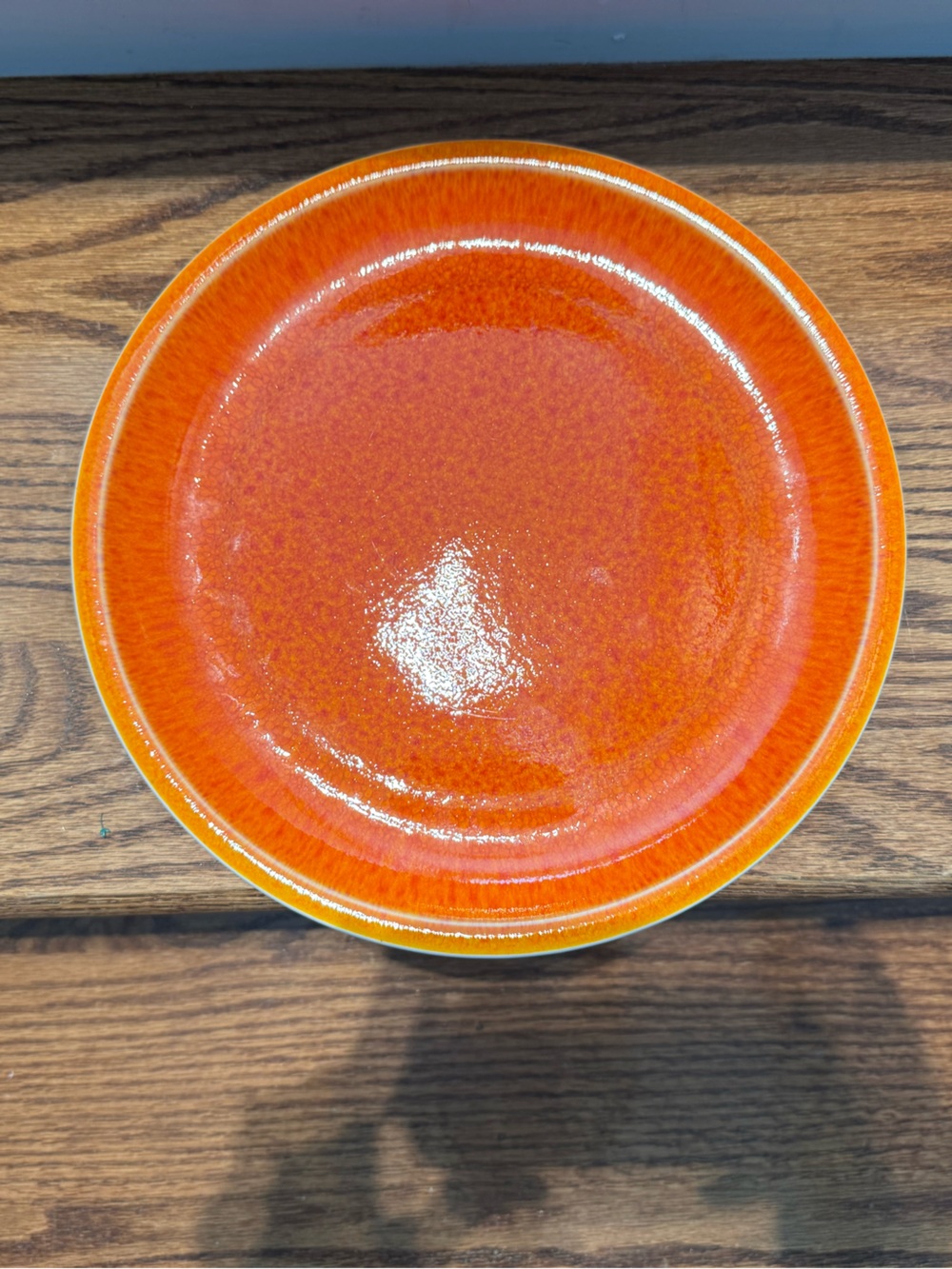 Williams Sonoma Orange Dinner Plate